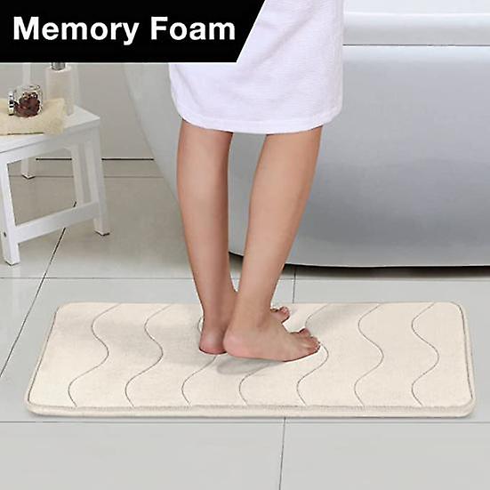 Bath Mat Quick-drying Anti-scratch Coral Fleece Non-slip Soft Absorbent Bathroom Floor Carpet Household