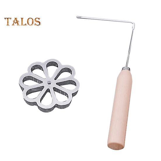 1 Set Dessert Mold Delicate Durable with Long Handle Chic Anti-stick Bunuelos Rosette Mold Kitchen Tools