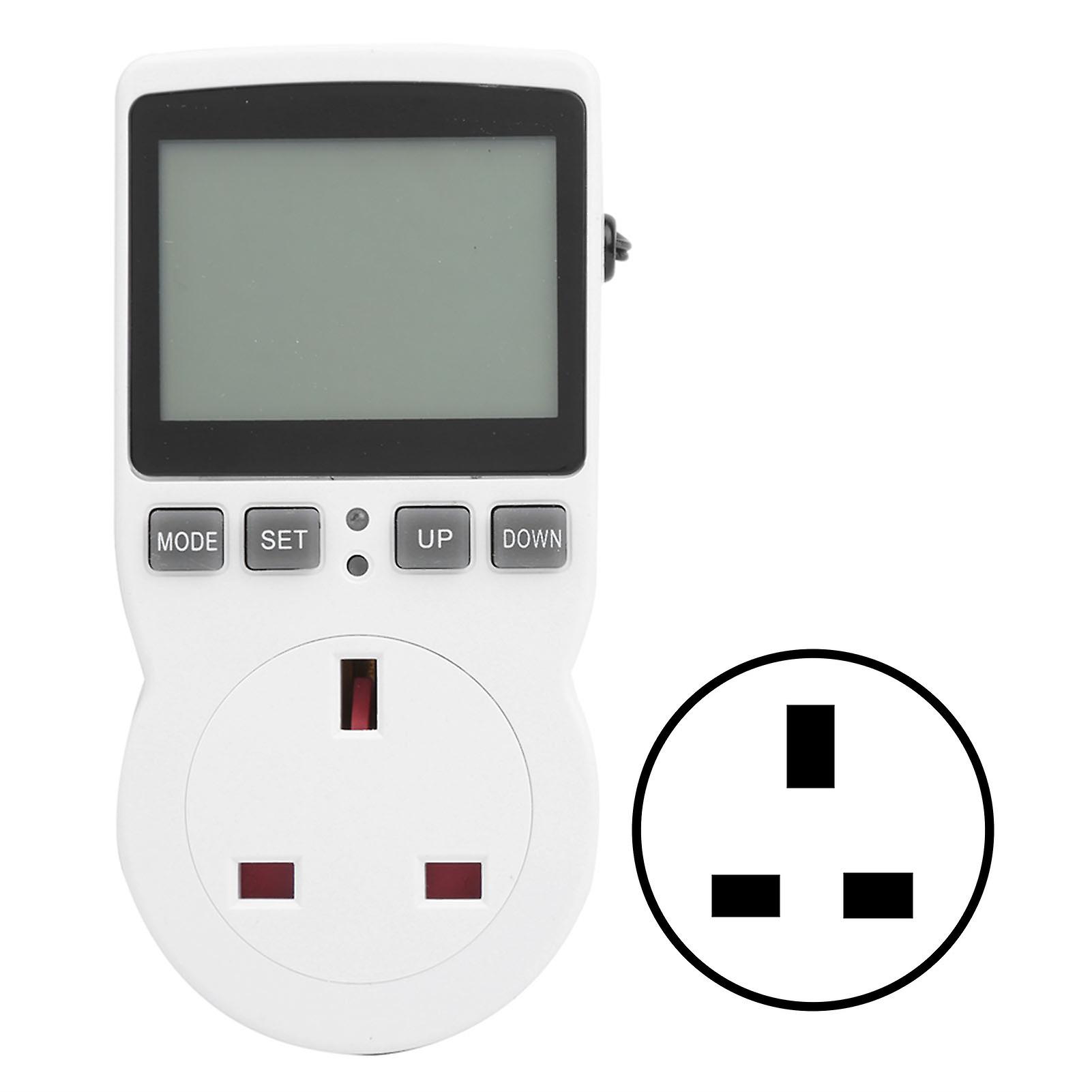 Digital Thermostat Socket Temperature Control with Timer Switch Sensor Probe Heating Cooling Mode 100-250V AC