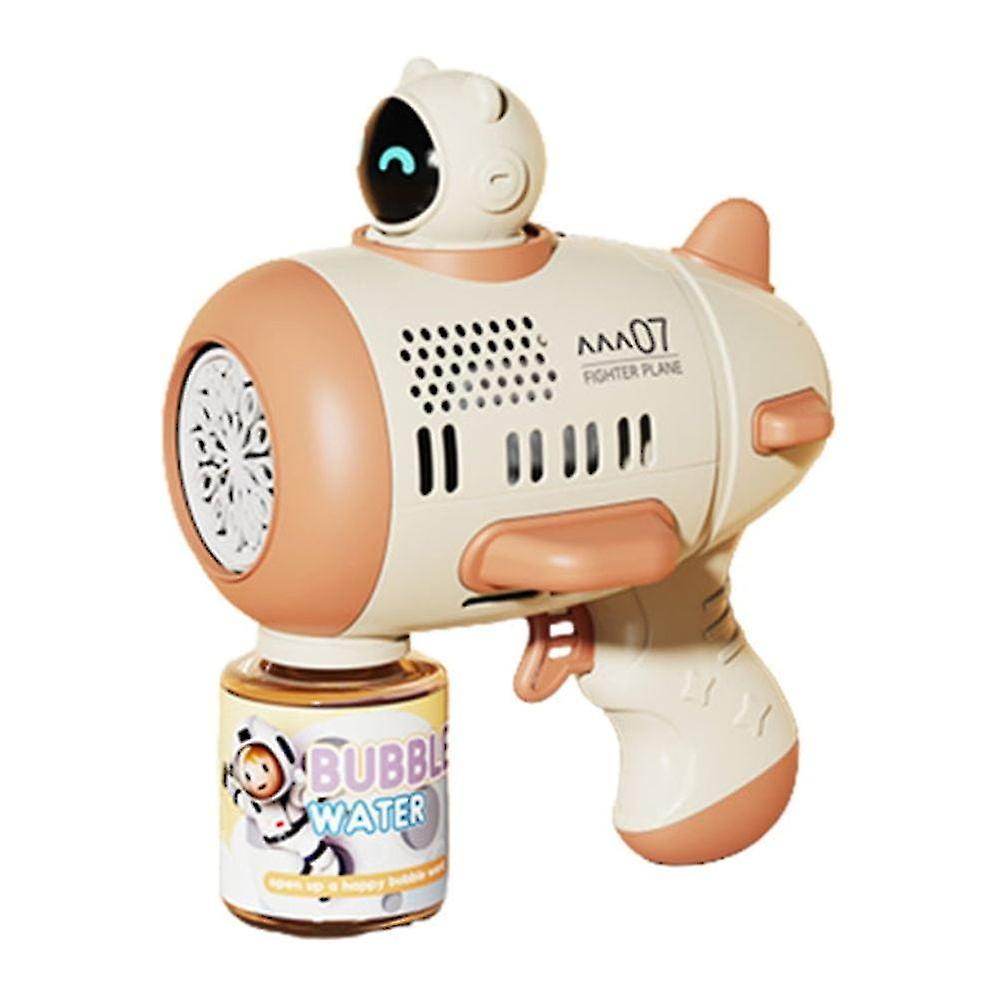 Bubble Gun Electric Soap Foam Machine 10 Holes Bubbles Machine Portable Outdoor Party Toy LED Light