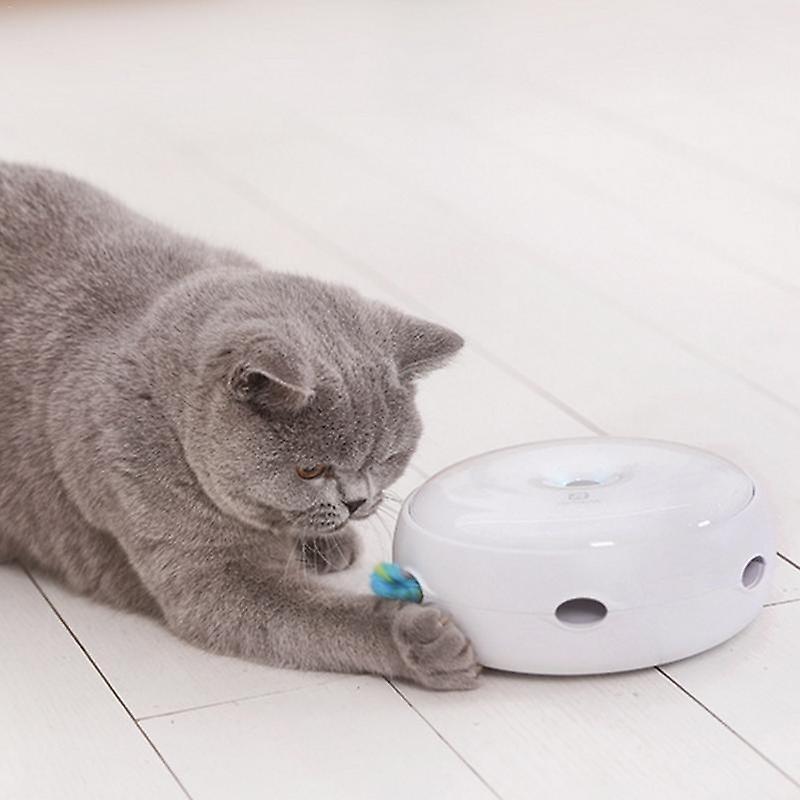 Intelligent Electric Funny Cat Stick Funny Cat Toy Electric Rotating Turntable Funny Cat Device Funn