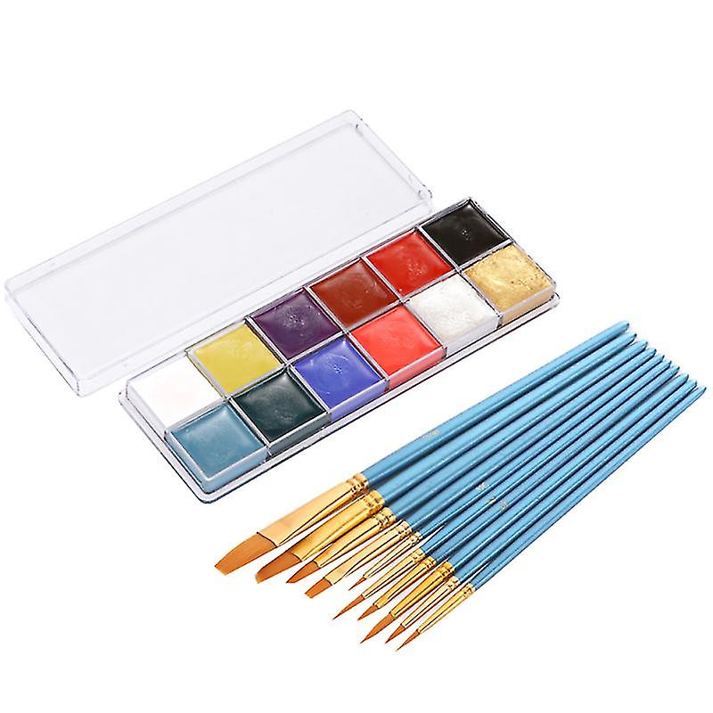 10pcs Halloween Makeup Paints For Halloween Decorations