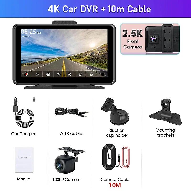 Redkid Jmcq 7 « 2.5k Voiture Dvr Carplay Android Auto Dashcam 1080p Caméra Arrière Tableau De Bord E