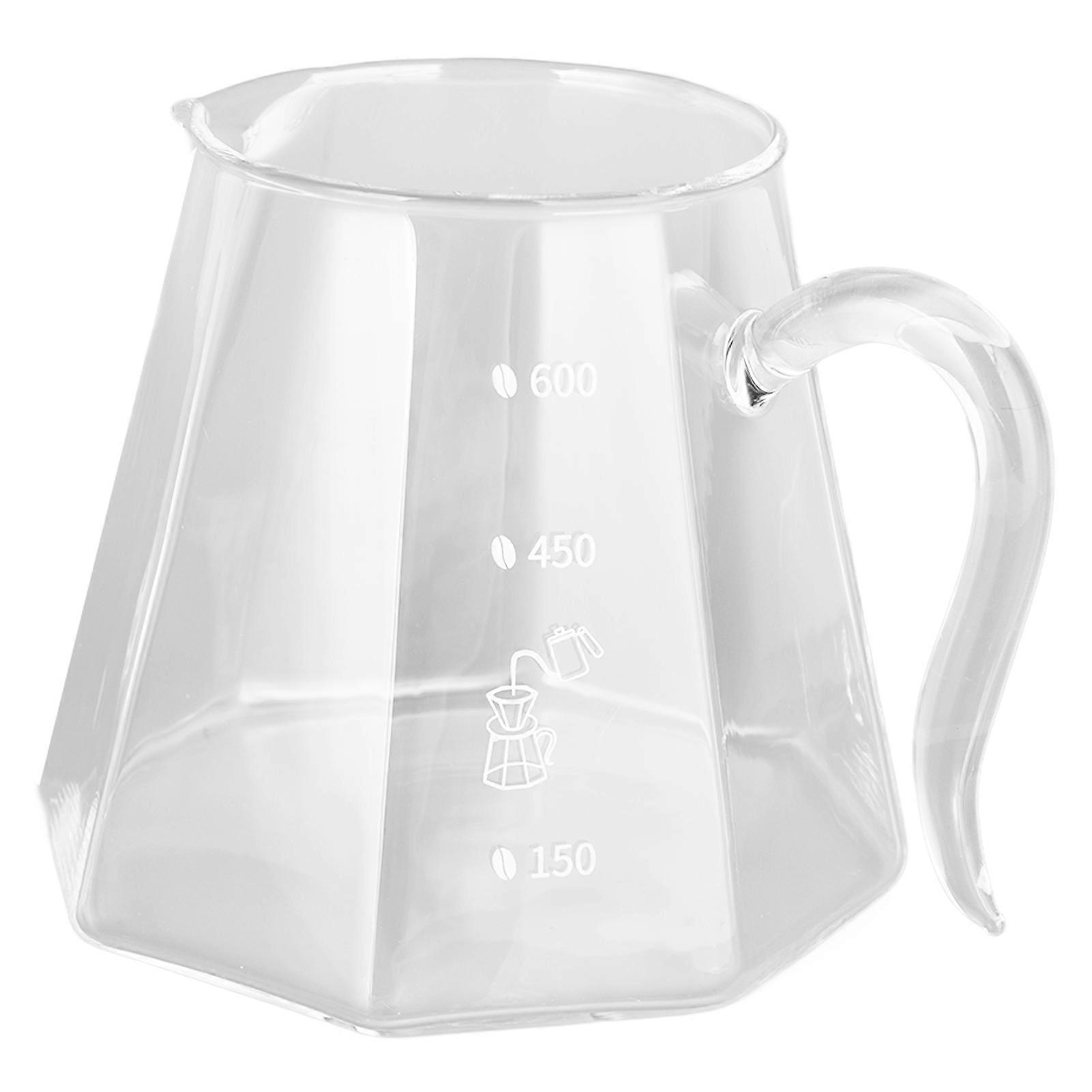 copo de vidro do café do gotejamento da mão 600ml com os punhos originais do bico de águia para fazer o café