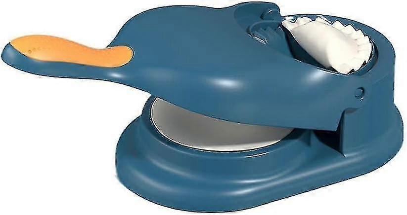 2 In 1 Dumpling Mold Printing Dumpling Skin Maker Dumpling Maker Household Kitchen Manual Use Quick Dough Press Dumpling Molds (blue)