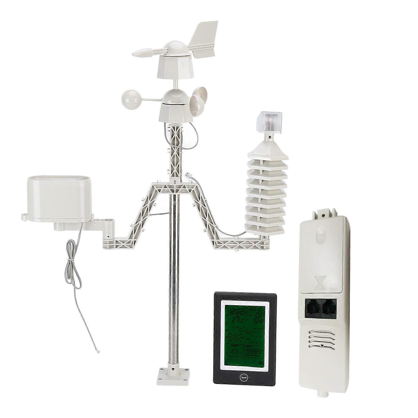 Solar Weather Forecast Instrument Indoor Outdoor Temperature and Humidity Meter with WIFI Bluetooth Function 5V NO.1726