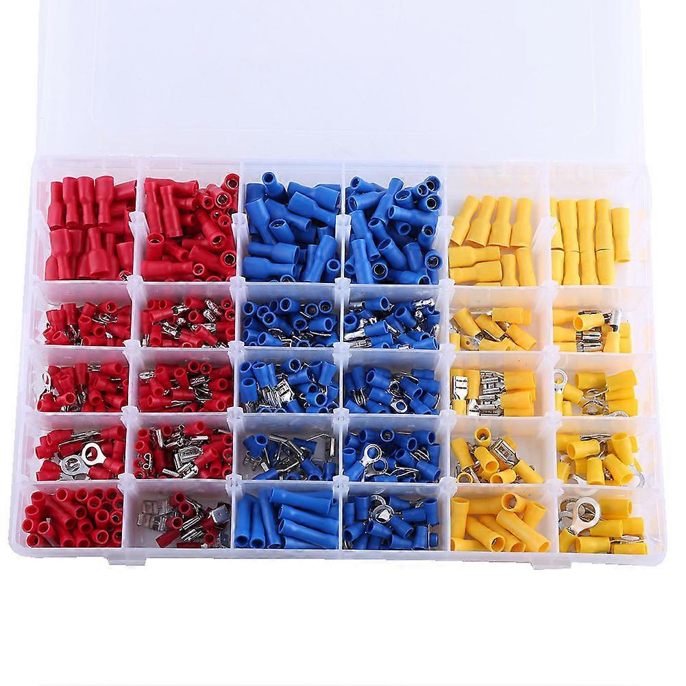 720Pc~Electrical WiRe Connector Assorted insulated Crimp Terminals Spade Set Kit E2U500