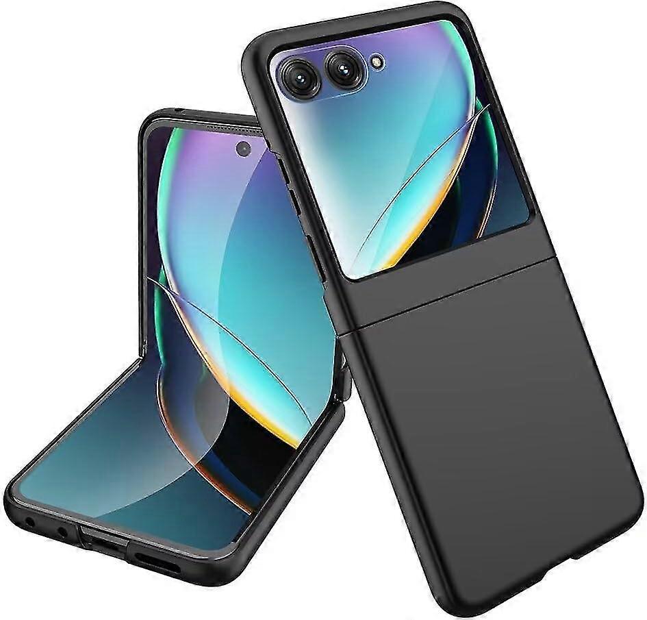 For Motorola Razr 50 Ultra Case with Small Screen Protector, Slim Matte Hard PC Military Grade Protection Cover for Moto Razr 50 Ultra