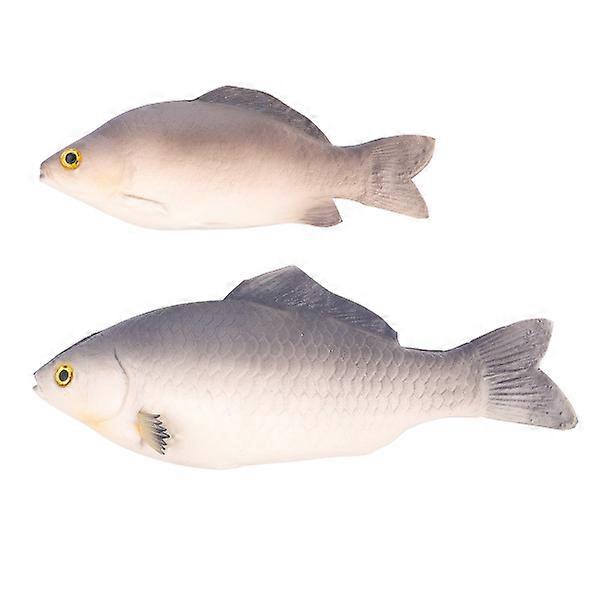 2pcs Artificial Fish Realistic Fish Playset Model for Food Display Kids Favors