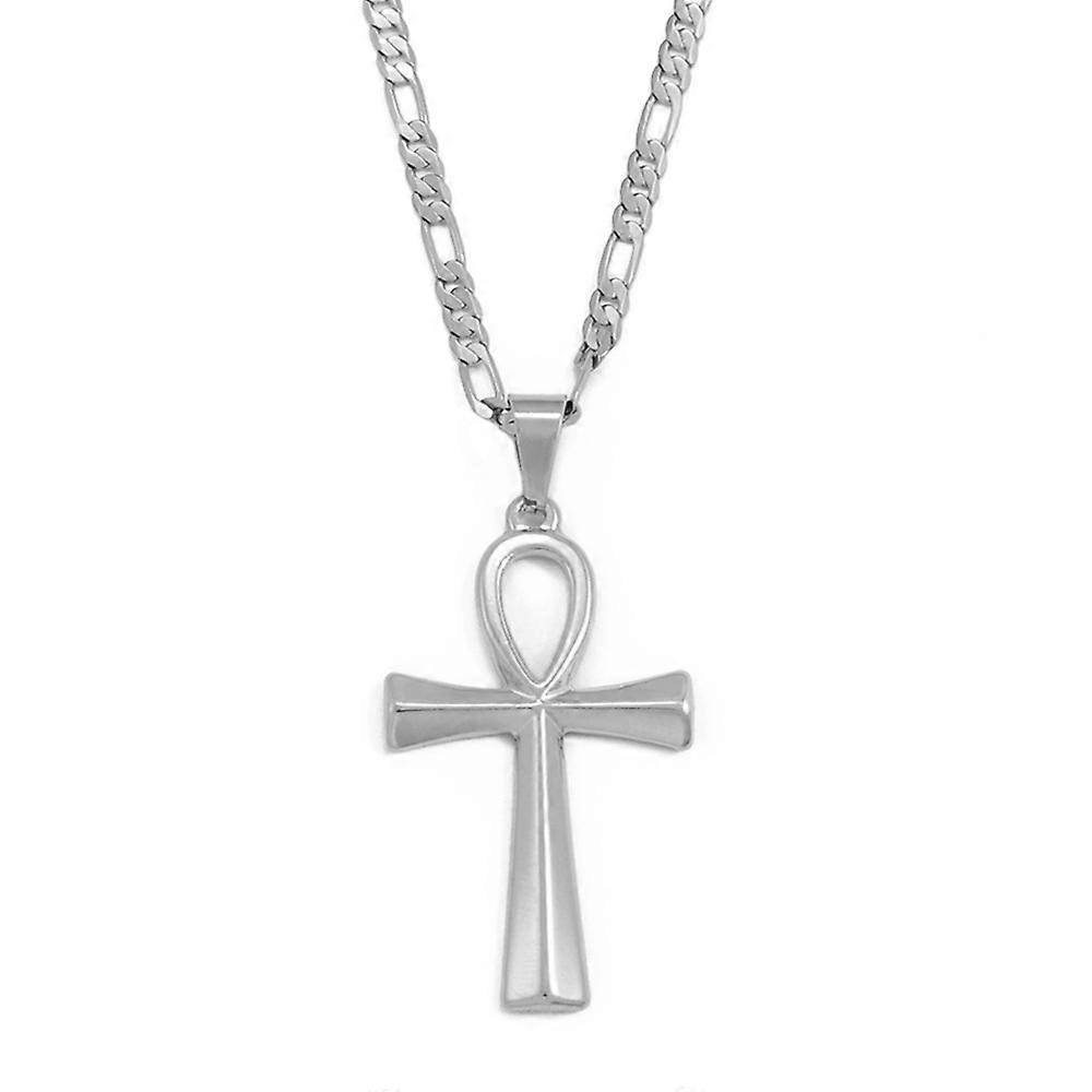 גודל גדול מצרים העתיקה סמל Ankh שרשראות תליון קסם הנילוס מפתח קמע אפריקאי תכשיטים לגברים נשים 200109