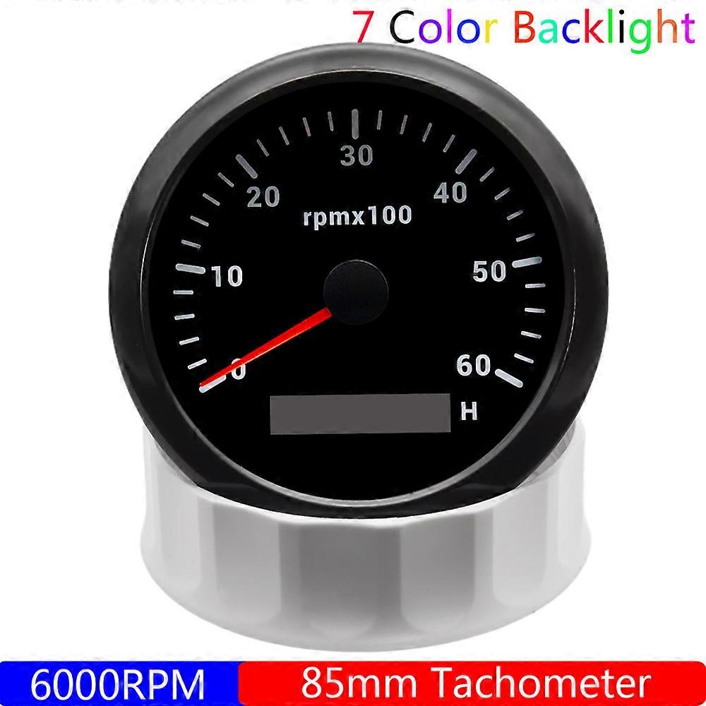 85MM Tachometer RPM Gauge REV Counter 3000 4000 6000 RPM Meter with ...