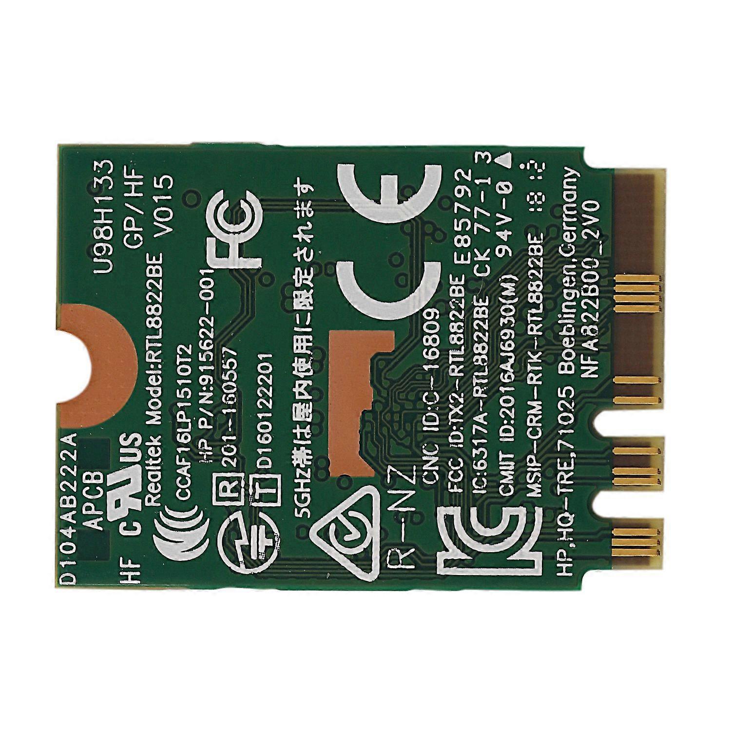 AC WIFI Adapter for RTL8822BE NGFF M.2 802.11Ac 2.4G/5GHz Wireless Wifi Card+Bluetooth 4.1 : 01AX71