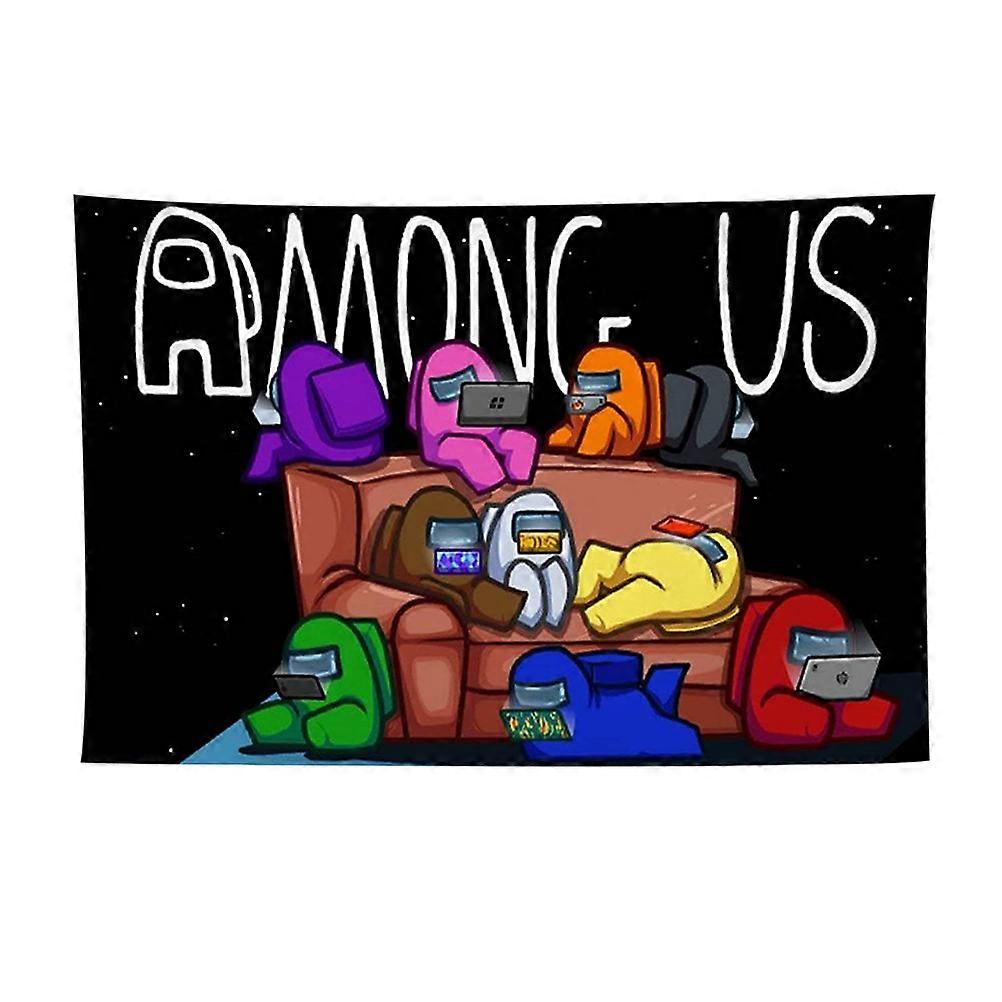 [Yue Xinghui] Qingku Product Among Us Game Periphery Decorative Wall Carpet Home Digital Printed Tapestry (01 style, use the traffic word among us wit