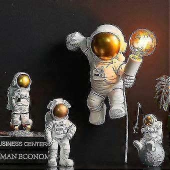 Applique Murale Enfant Astronaute - Lampe Veilleuse Avec Interrupteur - Blanc - Pour Chambre Enfant