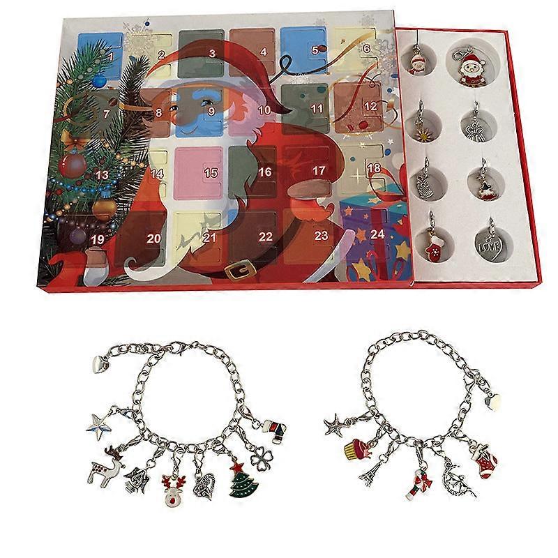 女の子のための面白いクリスマスプレゼントクリスマス漫画ヘラジカペンギンブレスレットセット