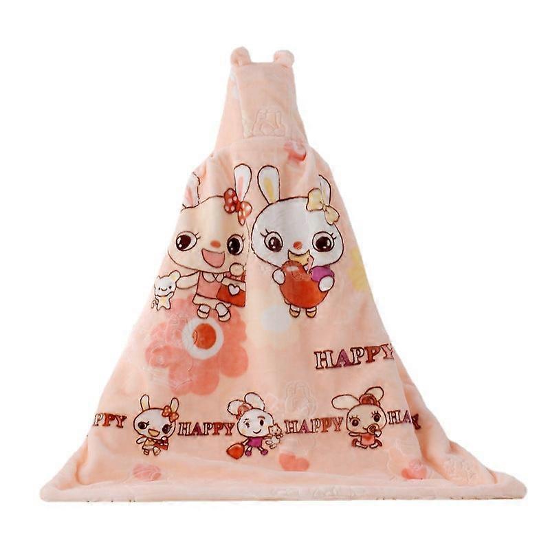 Baby Blanket Cartoon Hug Blanket Double Layer Raschel Embossed Cloud Blanket Thickened Cloak
