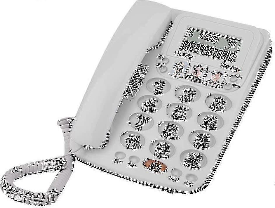 Zysd Niubi Corded Telephone, Home Landline Corded Phone With Speakerphone &