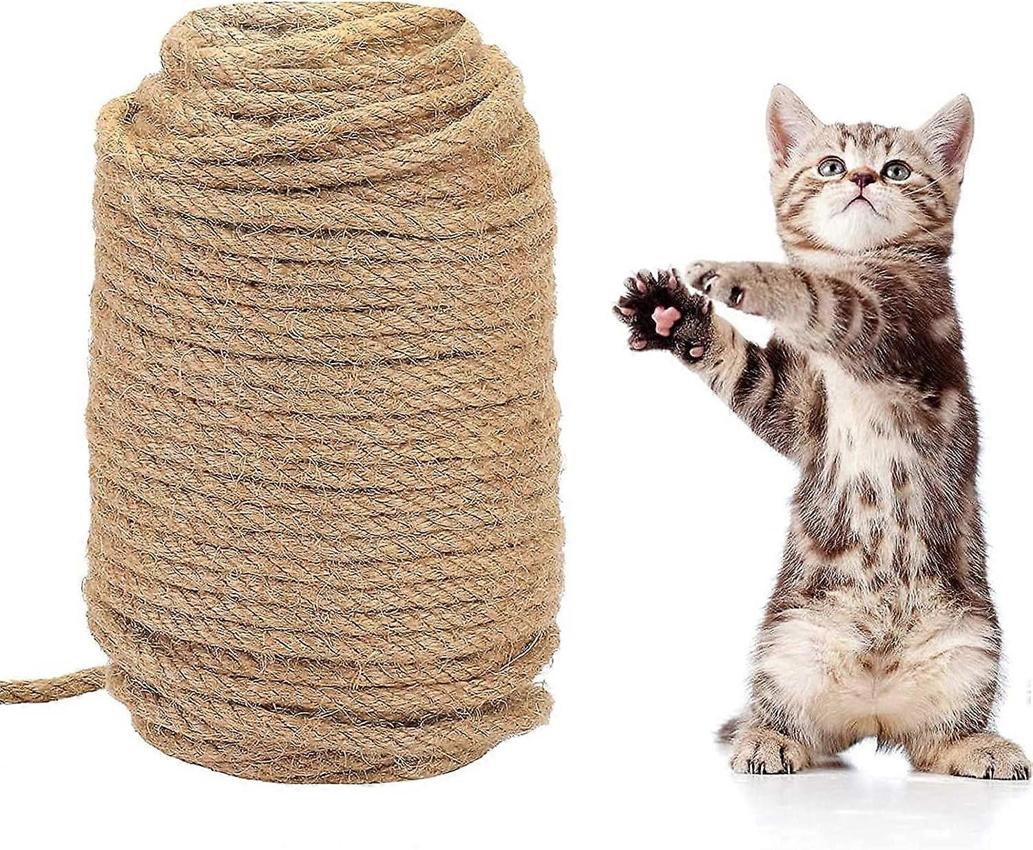 Sisal Rope Cat Tree DIY Grab Post Toy Cat Climbing Frame Replacement Rope T