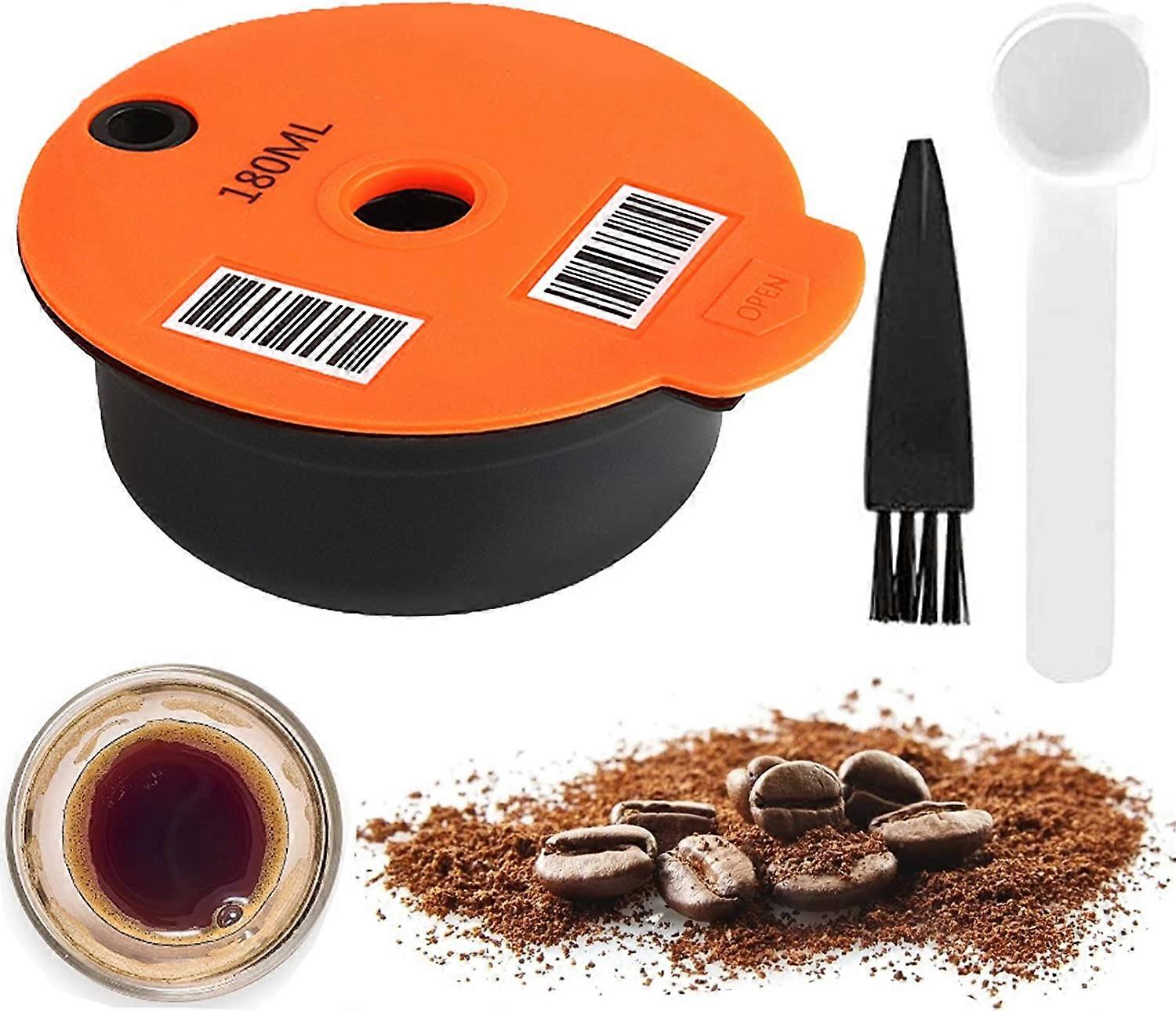 Piao 180 Ml Coffee Pods, Reusable Coffee Filter, Refillable Coffee Capsules For Bosch S Compatible With Tassimo Machines