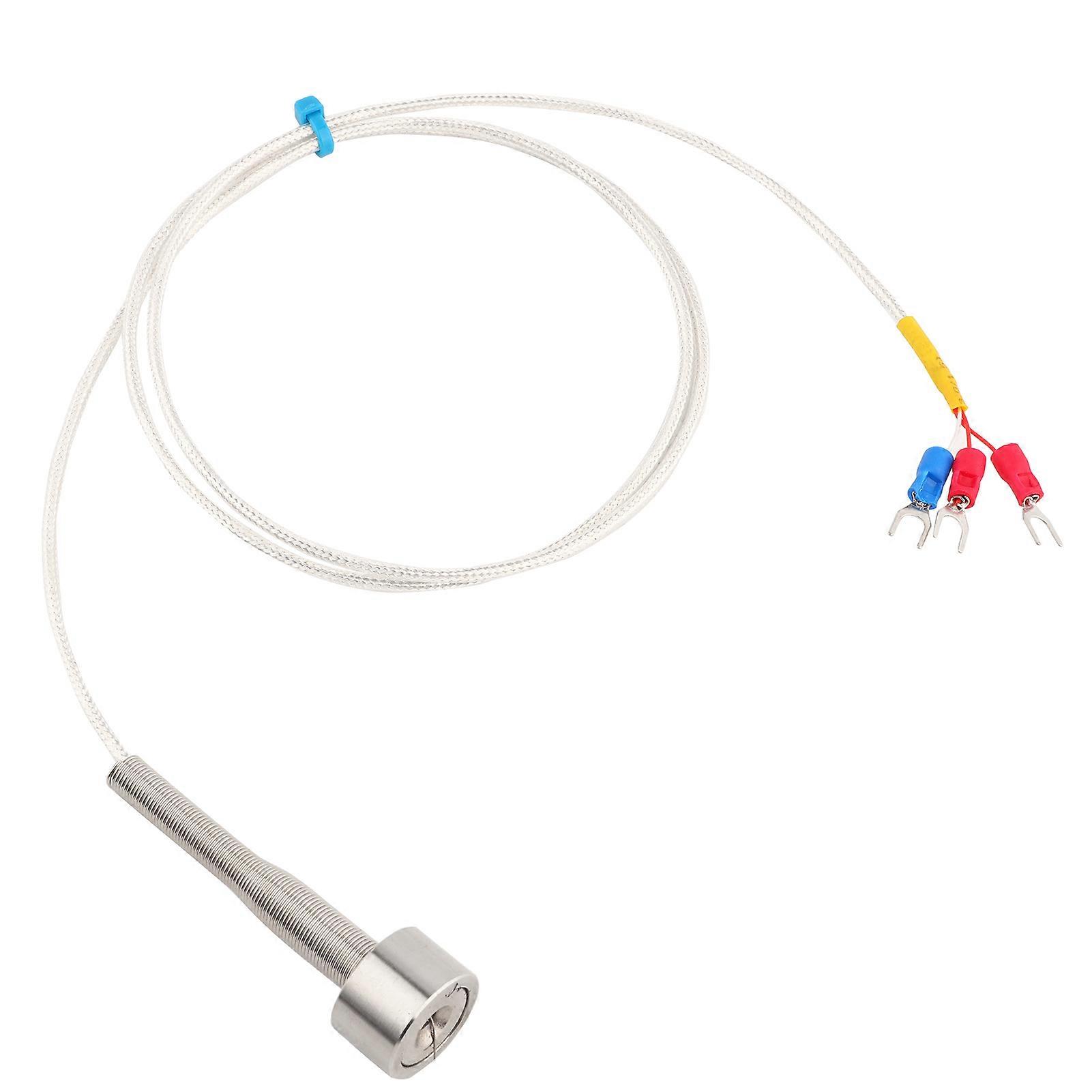 PT100 Magnetic Temperature Sensor Waterproof Adsorption Thermistor -60 to +150(1meter ) YEMAA