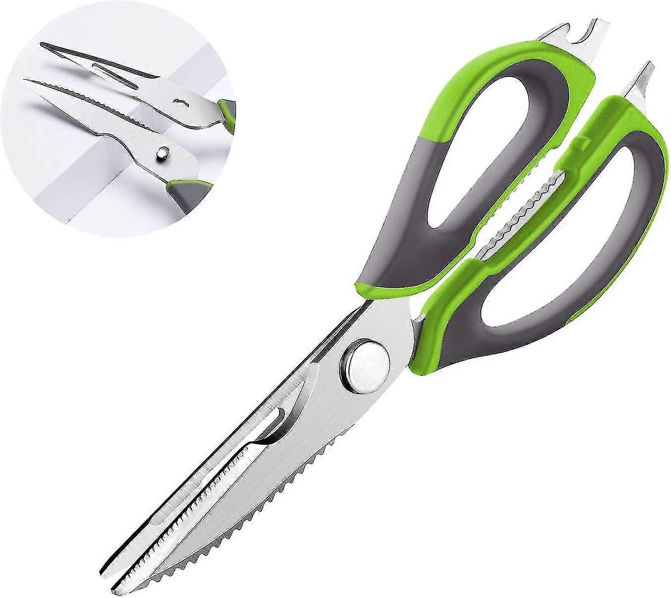 Kitchen Scissors, Herb Scissors, Multi-purpose Scissors With Stainless Steel Bla