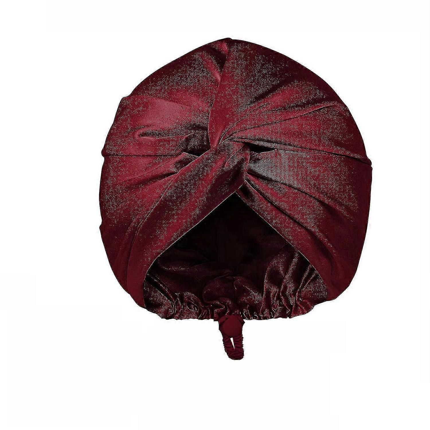 Adjustable Silk Satin Hair Bonnet For Sleeping