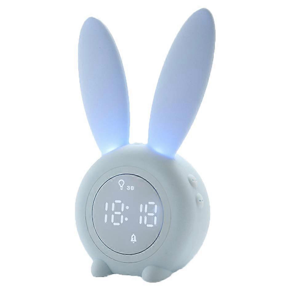 Digital Alarm Clock for Kids, Wake Up Clock with Night Light, Bunny Creative Bedside Clock Wake Up Light