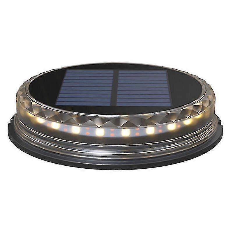 2024 Set Of 1 Outdoor Solar Light Warm White 2500k Waterproof Ip65 Solar Lamp Recessed Spotlight For Path Garden Terrace Courtyard Lawn