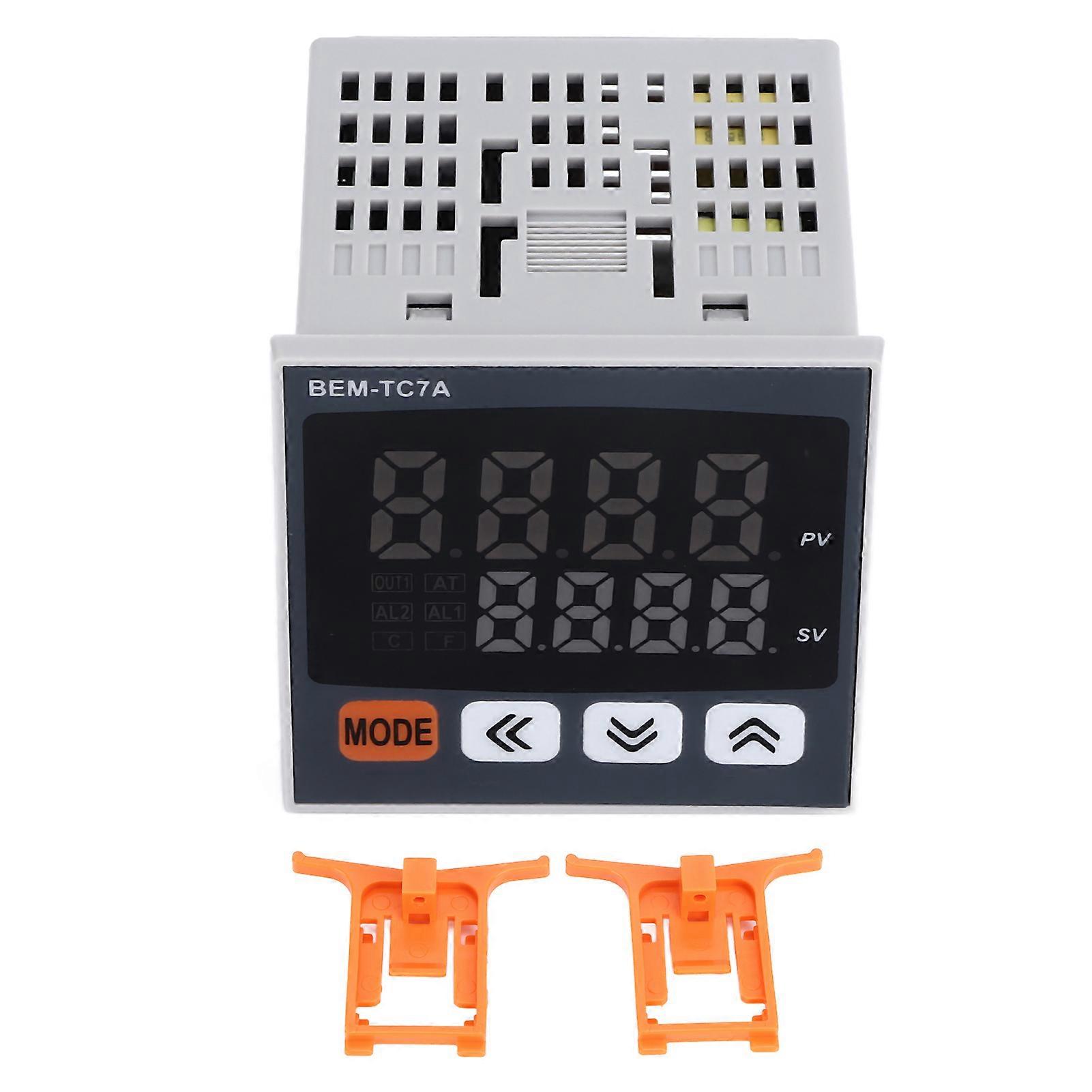 PID Temperature Controller 72x72mm Digital Display Intelligent Thermostat AC 100?240V
