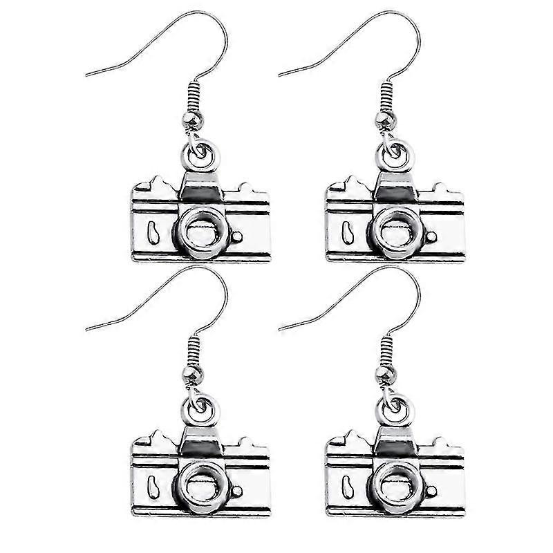 2pair Camera Design Earrings
