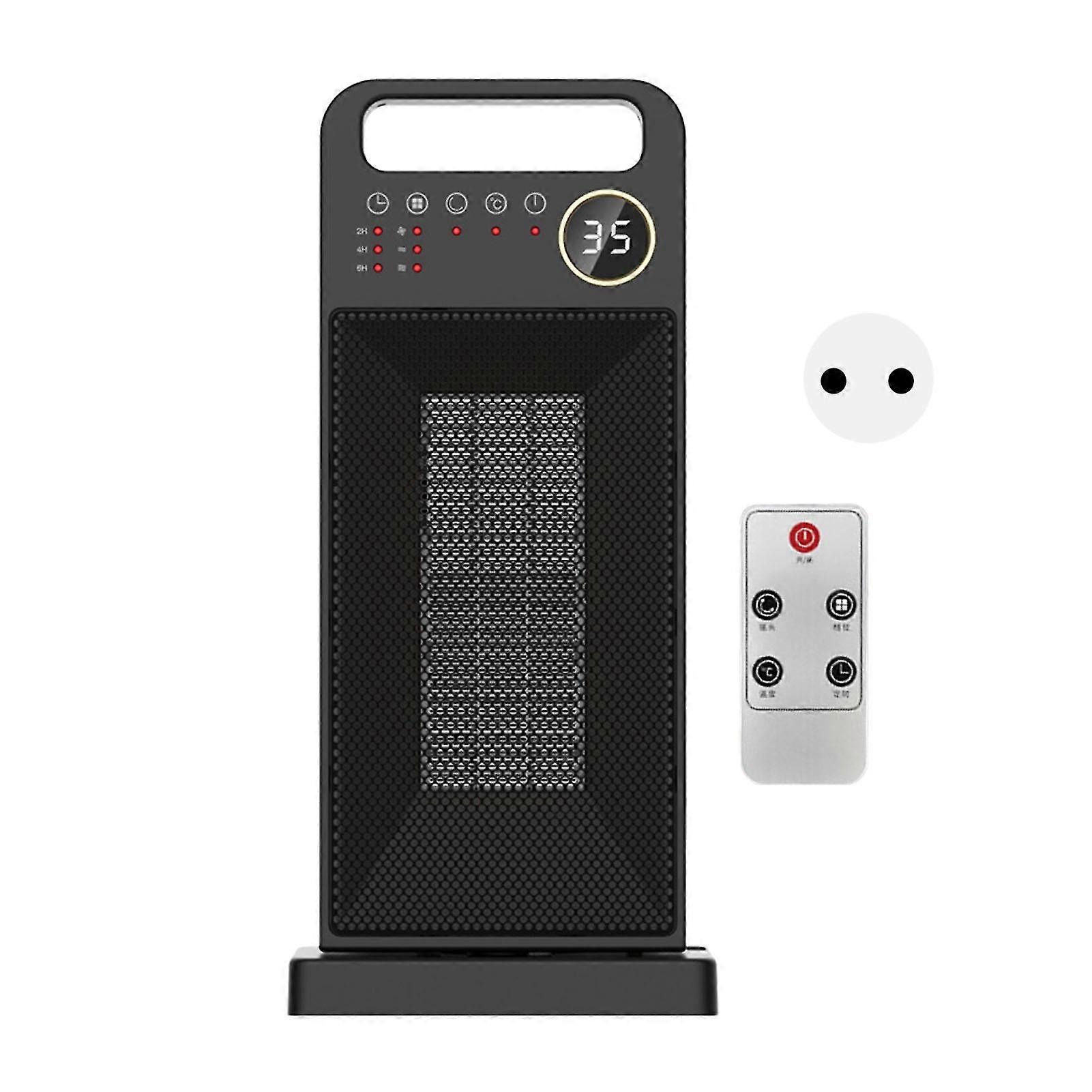 Electric Heater Adjustable Black Touch Screen 120 Rotating Low Noise Vertical Heater With Remote Control For Indoor
