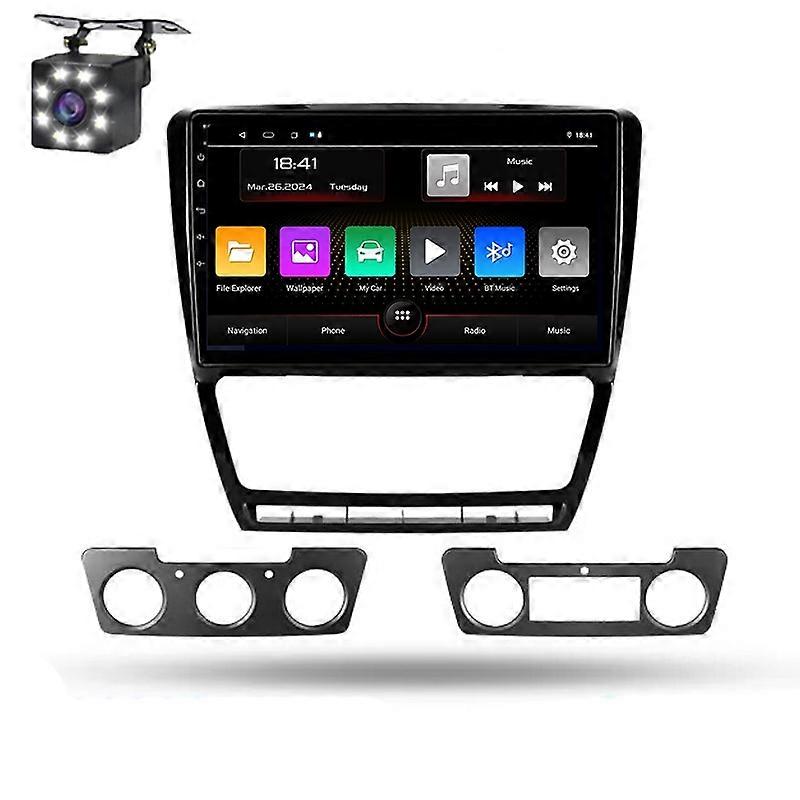 Android For Skoda Octavia 2 A5 2008-2013 Car Multimedia Radio Wireless Carplay Navigation GPS