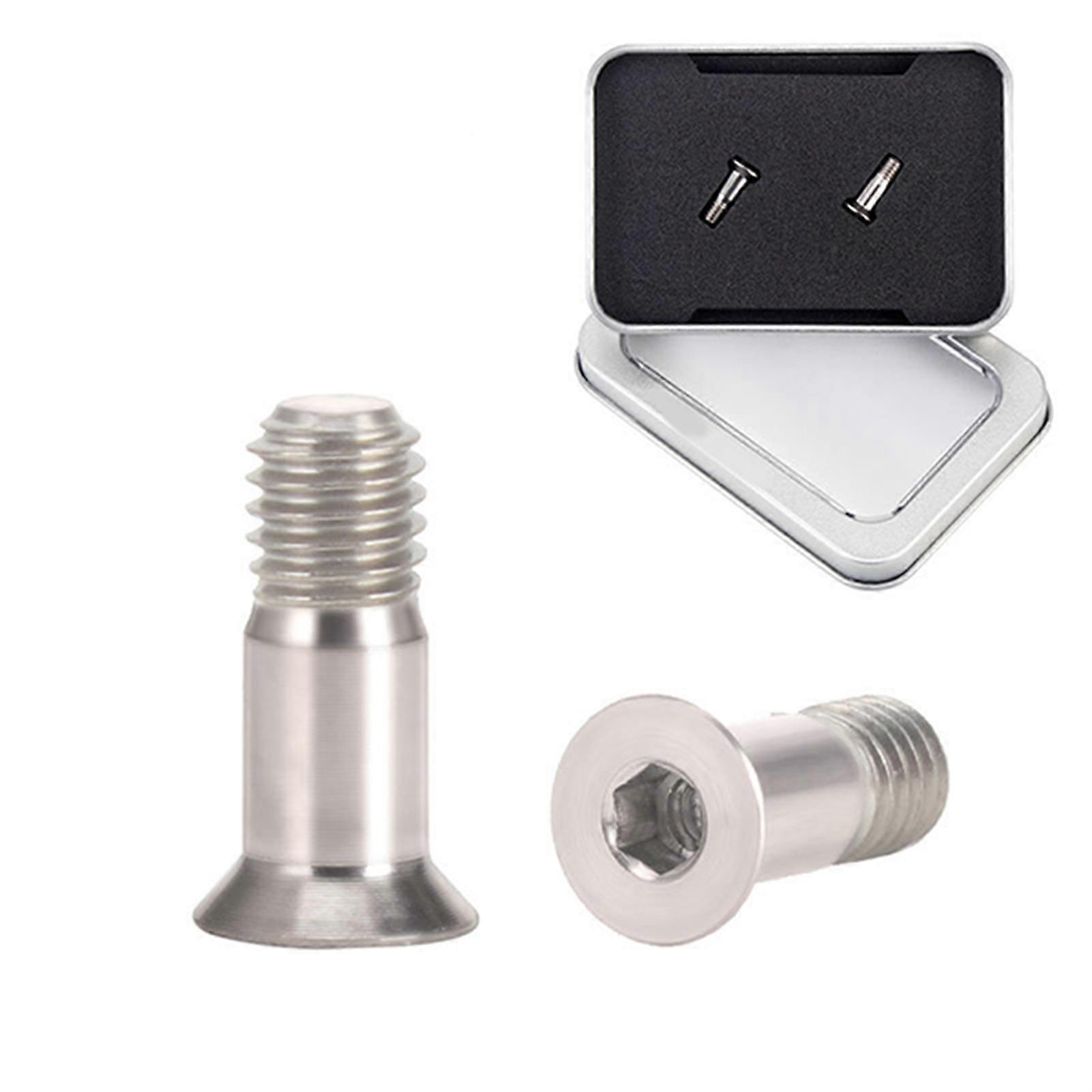 2PCS Titanium Bolts Hex Headed for Bicycle Rear Derailleur Jockey Wheel Pulley Fastening Bike Screws