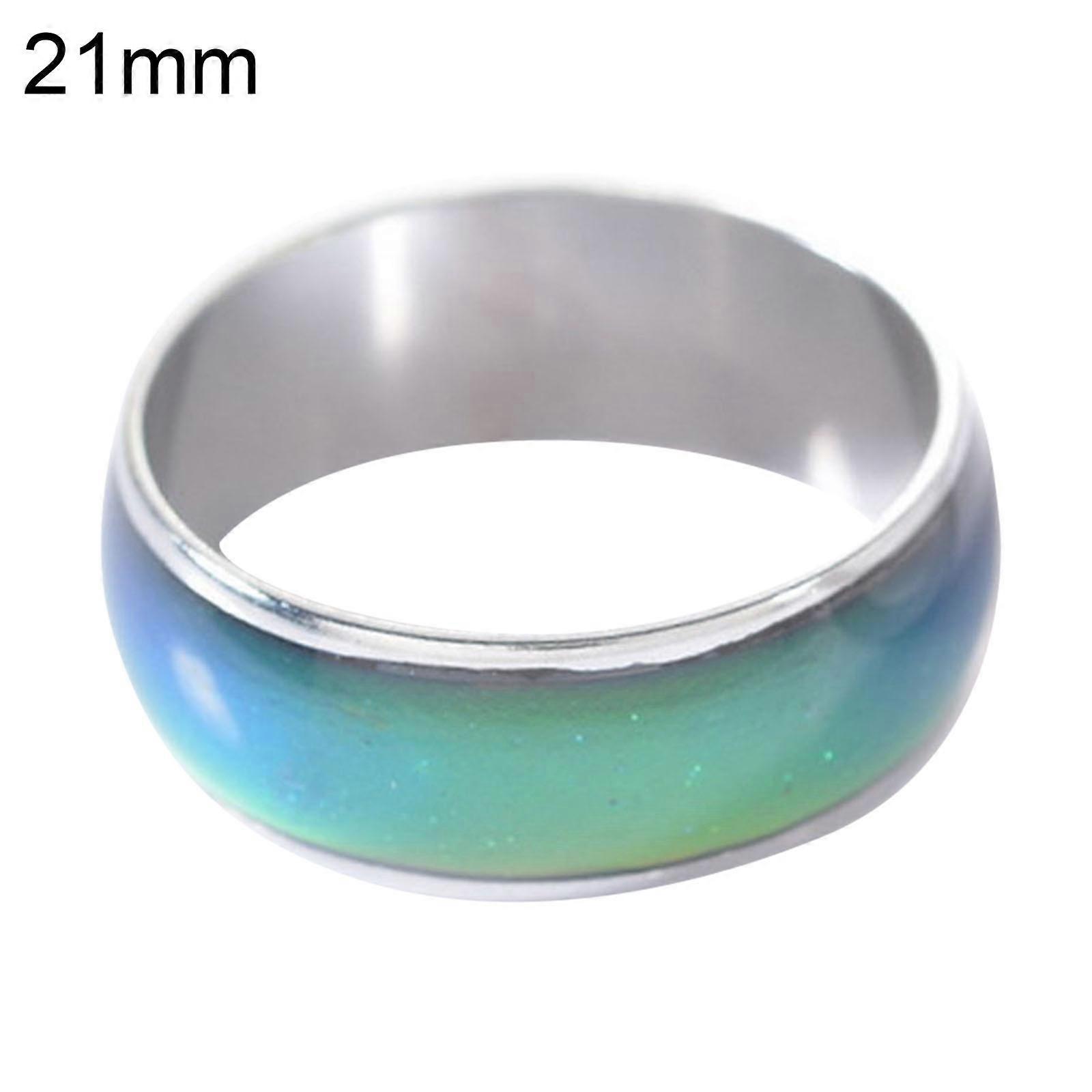 Farve skiftende temperatur humør ring smykker rustfrit stål mode Unisex