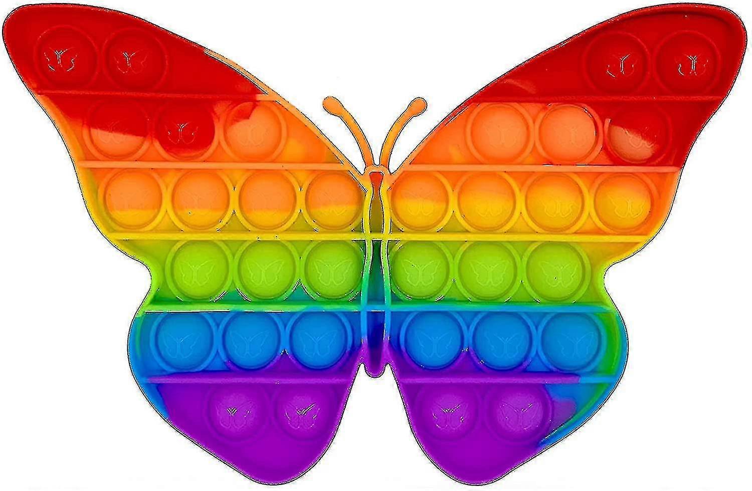 Rainbow Butterfly Fidget Pop Bubble Toy