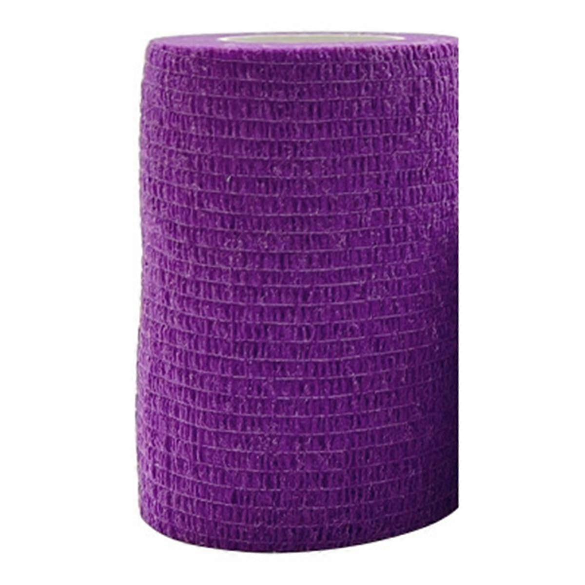 Purple Sport Self Adhesive Elastic Bandage Wrap Tape for Knee Support Pads Finger Ankle Palm