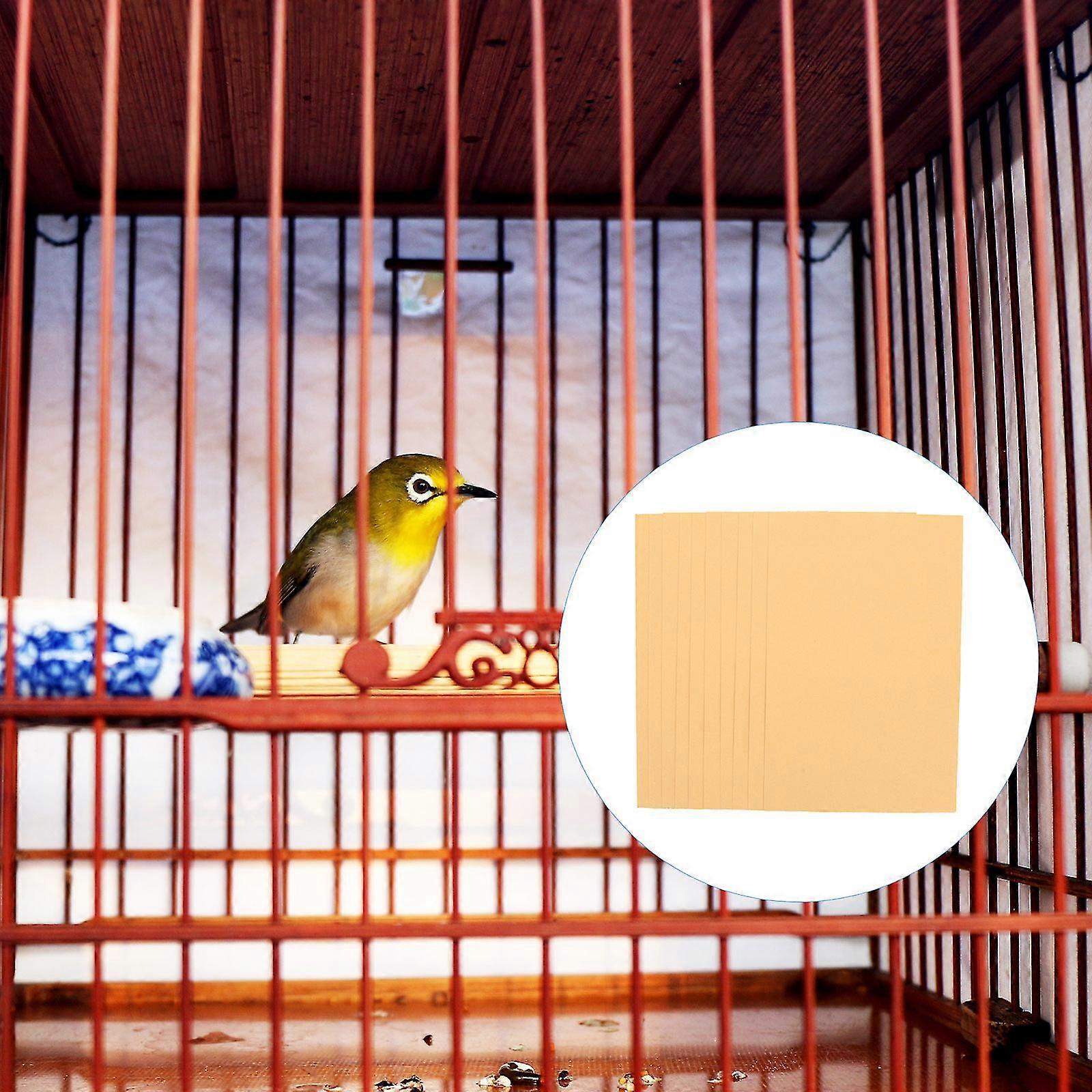 Image showcasing 10Sheets Bird Cage Liners Sandpapers Disposable Parrot Bird Cage ...
