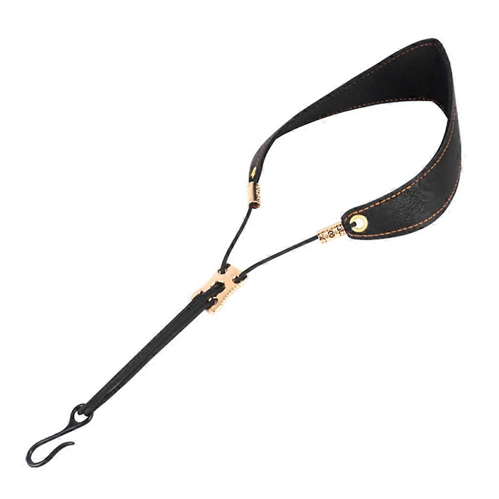Leathers Padded Alto Soprano Saxophone Adjustable Sax Neck Strap with Snap Hook