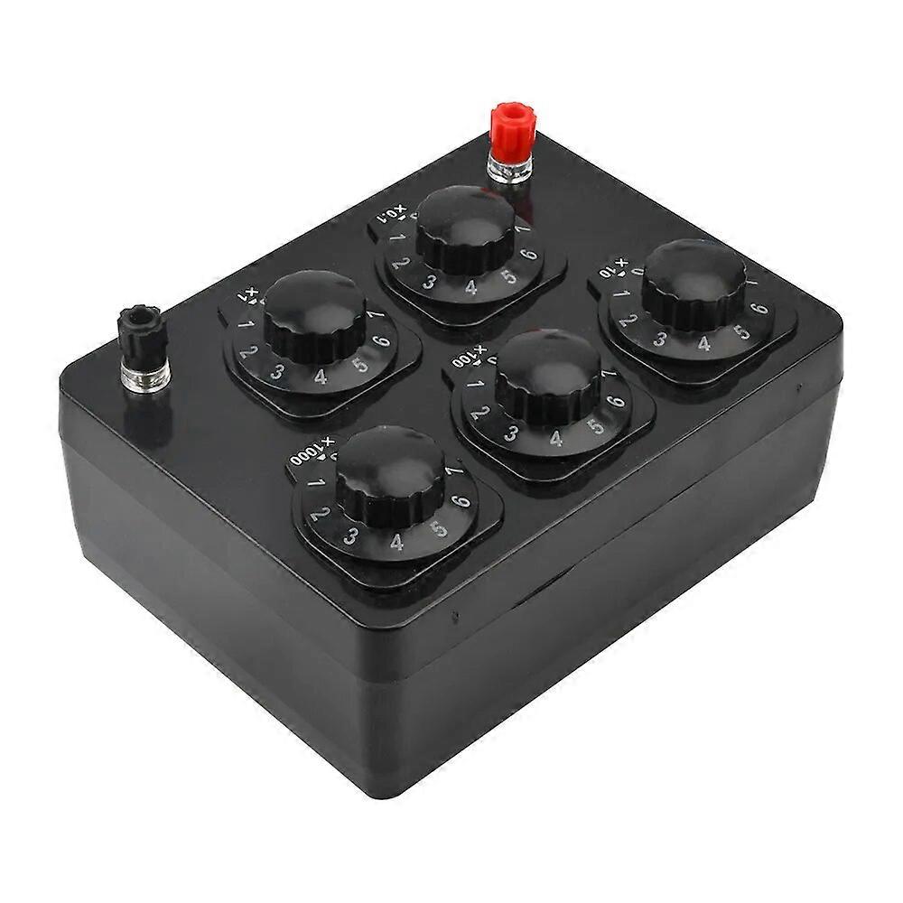 Precision Resistance Box 0-9999/0-99999 Adjustable Decade Resistor Teaching Instrument for Physical Teaching Experiment Tools