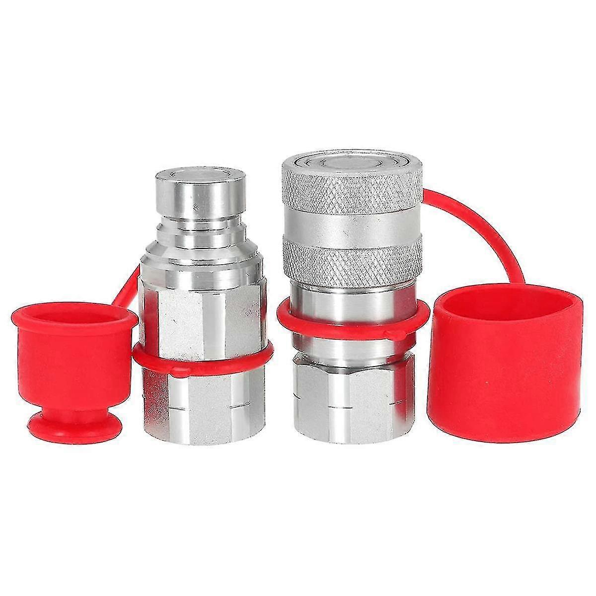 Flat Face hidraulice rapid Deconectați Cuple 1 / 2 Inch NPT Set Mini Loader Quick Connect Coup