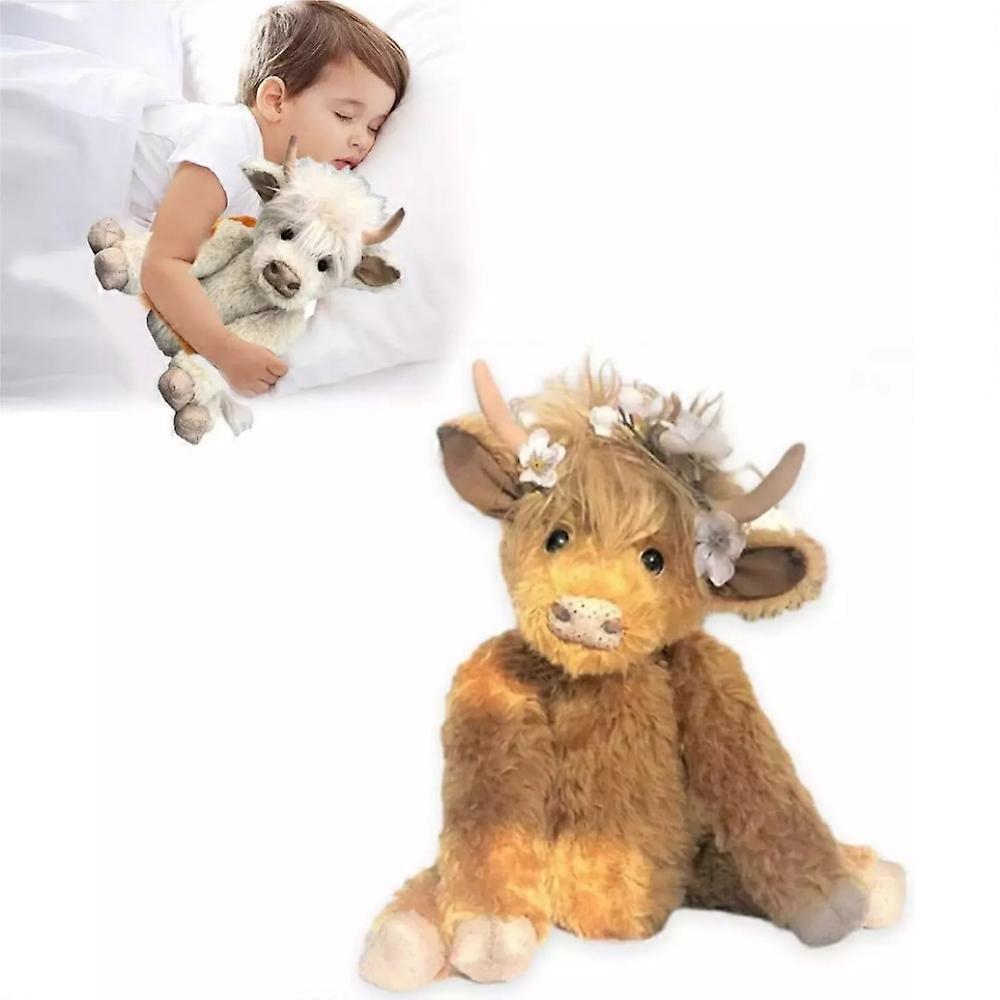 Scottish Handmade Highland Cattle, Highland Cow Stuffed Animal Plush Toy