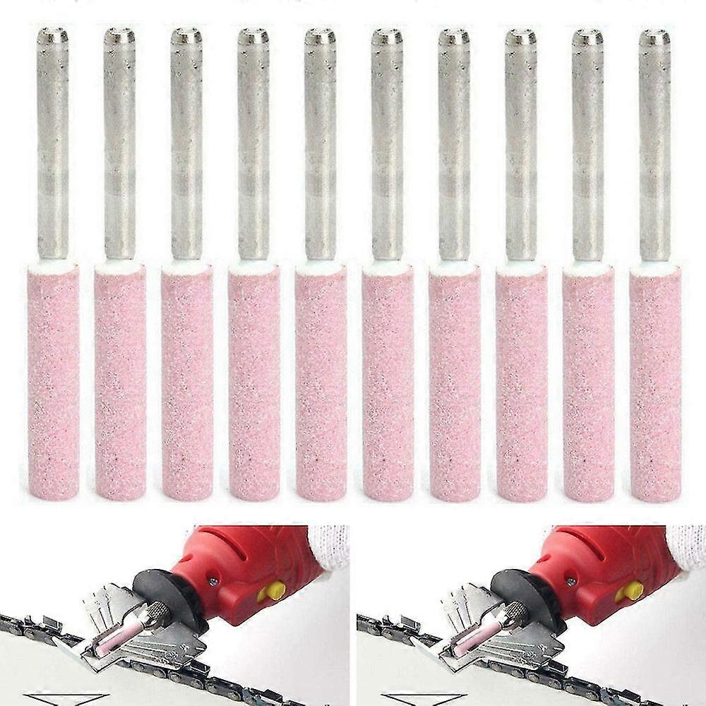 10PCS Chainsaw Sharpener Grinding Stone File Chainsaw Chain Grinding Head