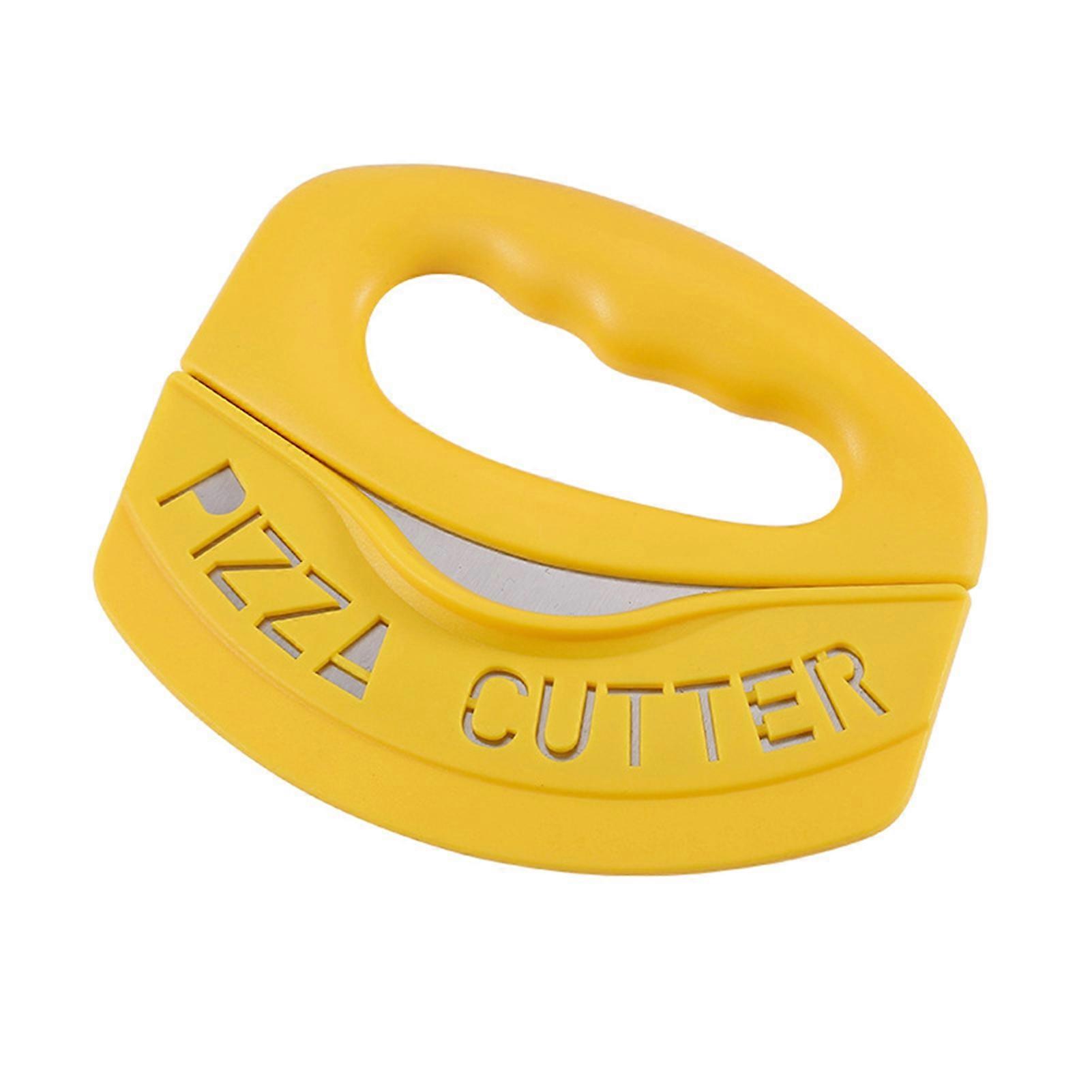 Sharp Pizza Cutter Labor-saving Stainless Steel Non-slip Handle Pizza Divider with Protective for Daily Used KAESI