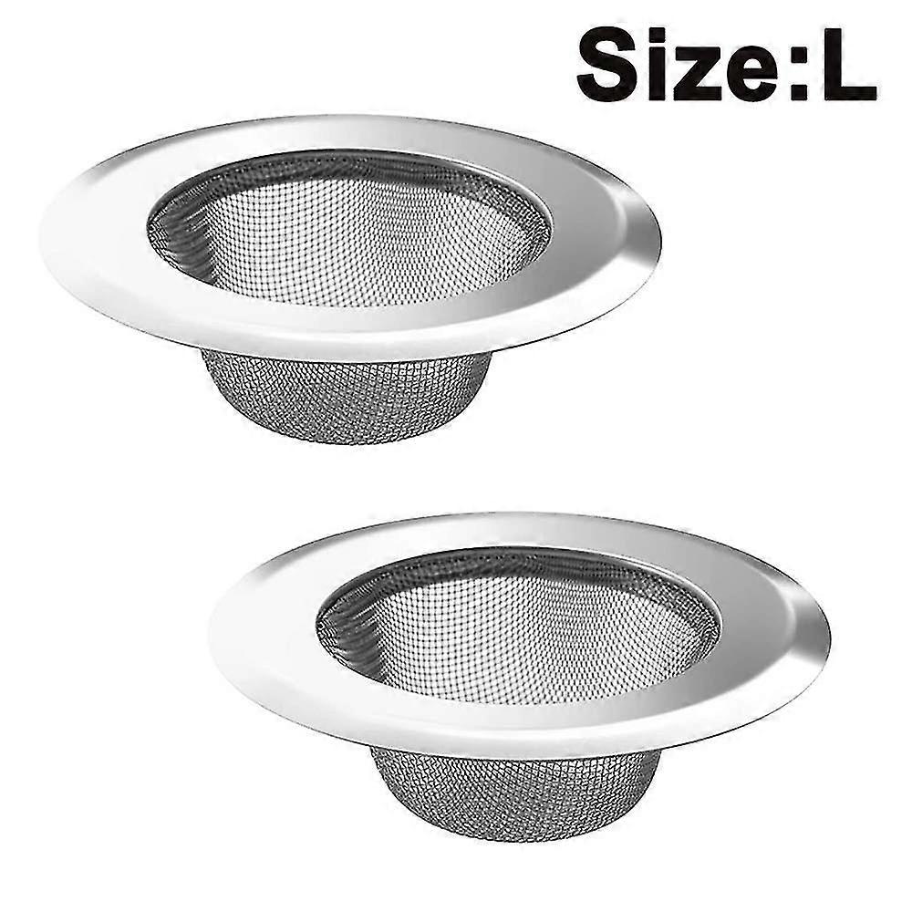 2 Pack Kitchen Sink Strainer, Stainless Steel Drain Filter Strainer