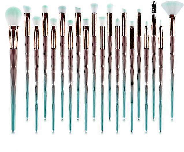 20 Pack Professional Makeup Brushes, Eye Makeup Brush Unicorn(grey Blue)