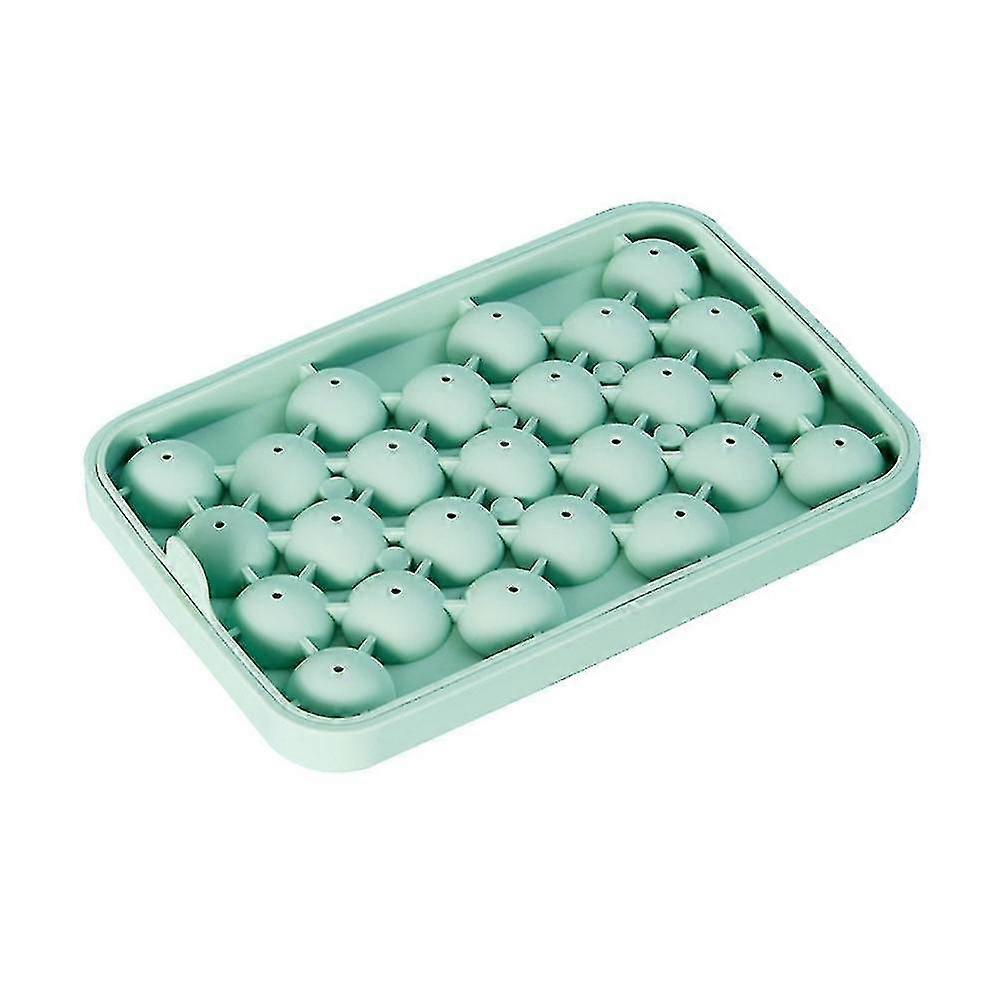 25 Grid Ice Cube Trays With Lids Ice Cube Mold Cube Bpa Free -green