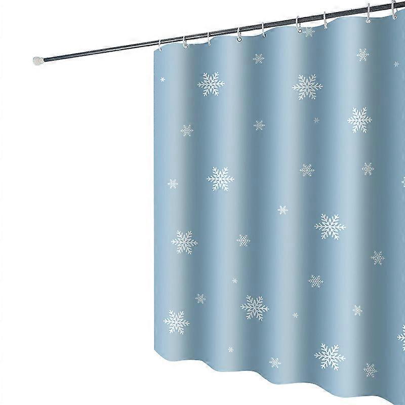 Curtain White Christmas from Gray Snowflakes