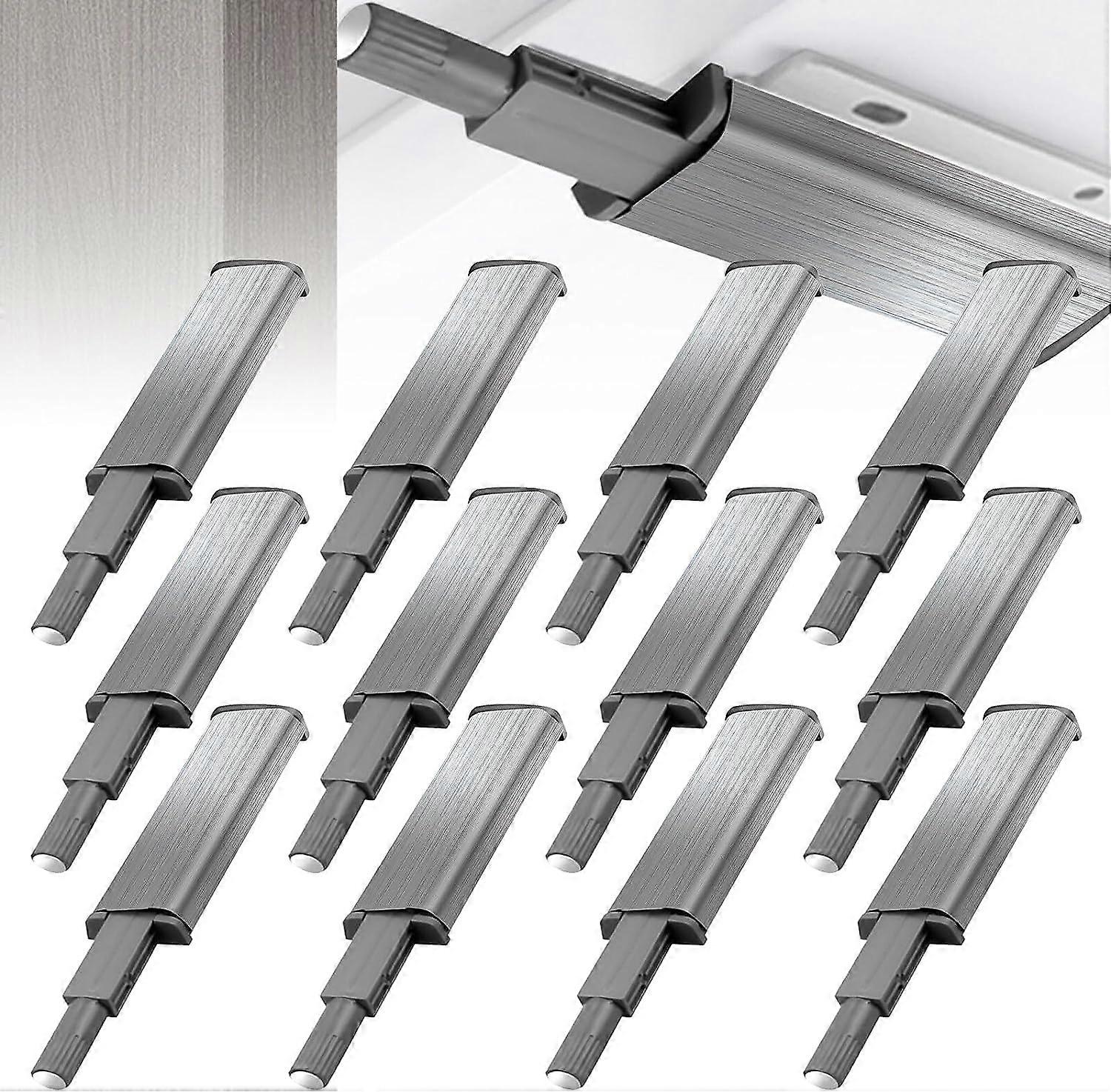 12 Pieces Push to Open Magnet: Push to Open Magnetic Latches, Door Decelerator, Door Damper, Opens and Closes the Door for Cabinet Door, Drawer, Cabin