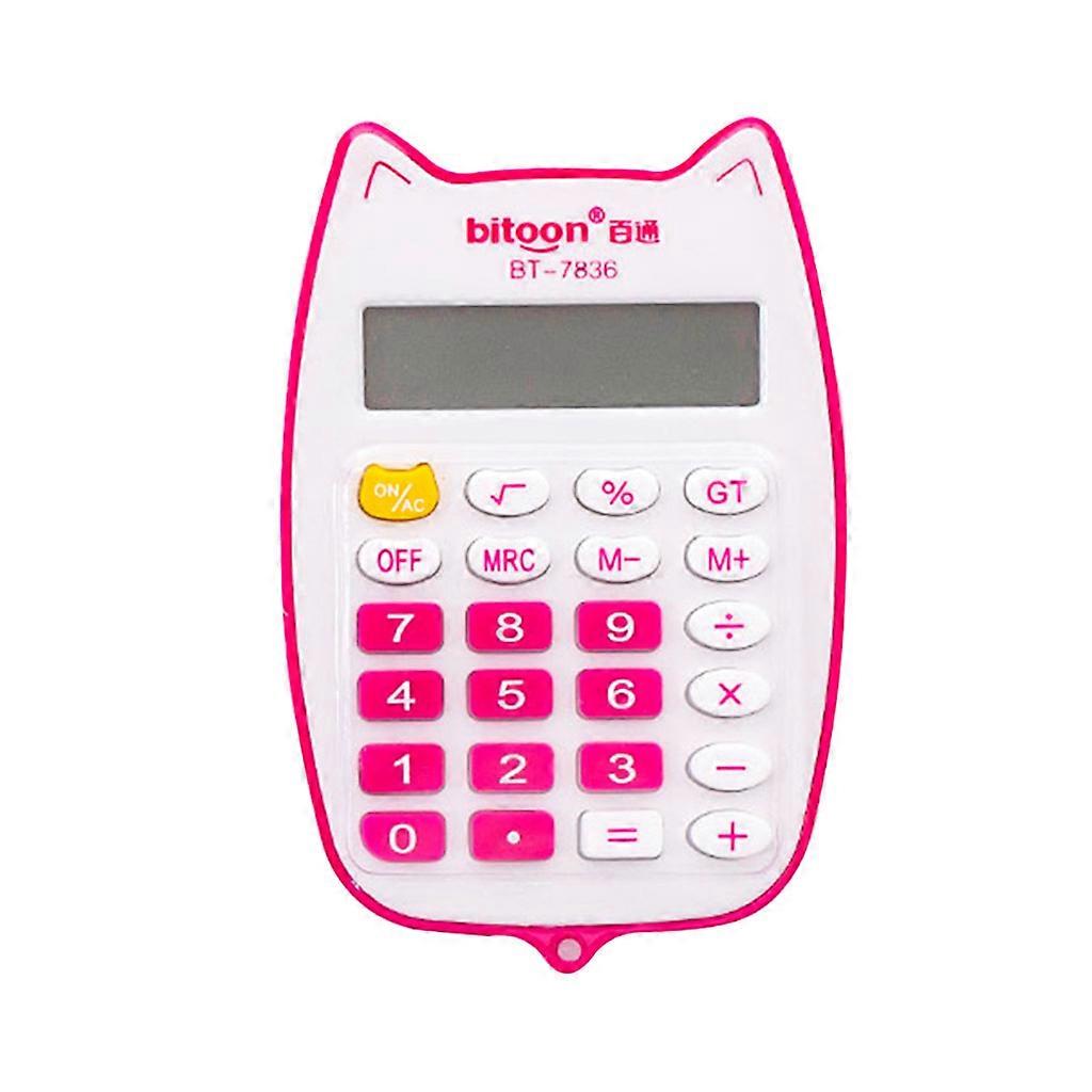 Cartoon Digital Calculator Mini Desktop Calculator with a Bright LED Display Handheld Desktop Calculator for Office Kid