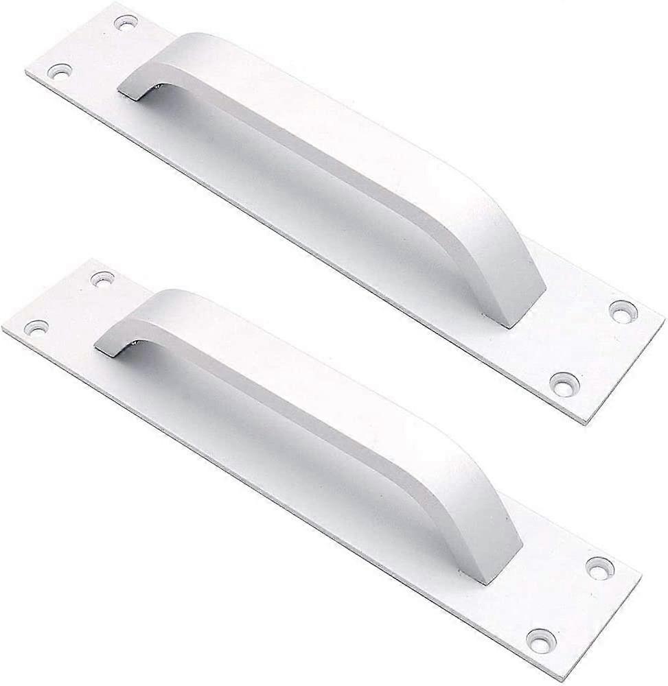 2 stk sinklegering låve dørhåndtak (sølv)